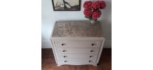 Grande commode plateau en marbre