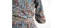 Robe portefeuille 100% Soie motif liberty