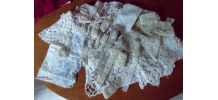 BEAU LOT DENTELLE ANCIENNE / BRODERIE / CROCHET / MERCERIE