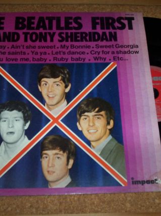 disque 33 tours 12 titres the beatles et tony sheridan 