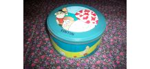 ancienne boite tole metal bd TINTIN 