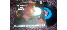 45 tours de johnny hallyday le coeur en deux 