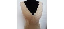 Robe de soirée cocktail beige