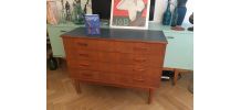 Commode enfilade vintage scandinave ou meuble sous vasque