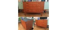 Commode enfilade vintage scandinave ou meuble sous vasque