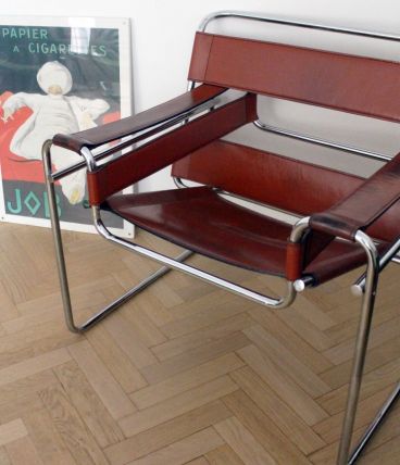 Fauteuil original Wassily B3 de Marcel Breuer