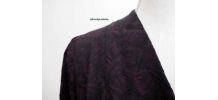 Robe porteuille brocart violine vintage 50's 60's
