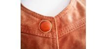 Robe crayon 100% cuir de daim suèdine vintage 70's