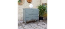 Commode en bois kaki