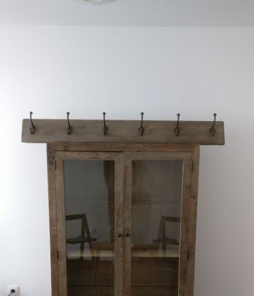 Bibliothèque en bois d ' orme NEUF et Vestiaire 
