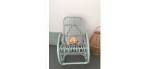 Rocking chair enfant en rotin "mint"
