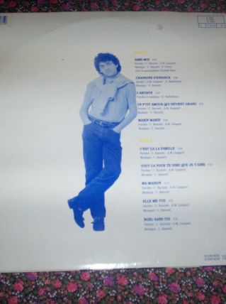 DISQUE 33 tours claude Barzotti 