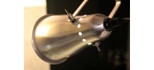 Lampe spot à pince en alu