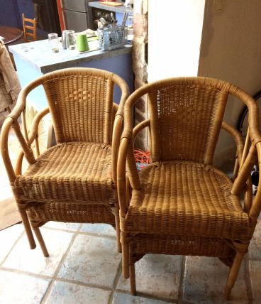 Fauteuils en rotin