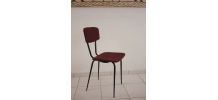 Chaise vintage wax prune