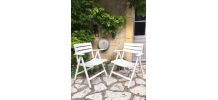Paire de fauteuils de jardin années 60