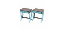 Paire de chevets vintage 60’’, tables d’appoint, bouts de canapé…