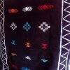 tapis berbère marocain (noir et rouge)