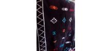 tapis berbère marocain (noir et rouge)
