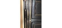 Commode noire à tiroirs