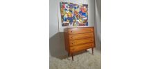 Commode vintage des années 60 pieds compas