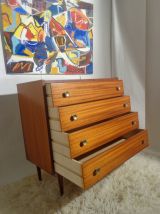 Commode vintage des années 60 pieds compas