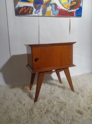 Chevet vintage une porte pieds compas