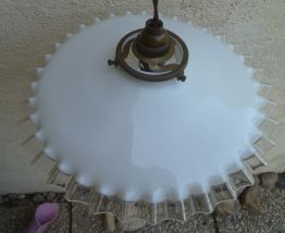 Monte &amp; baisse ancien opaline