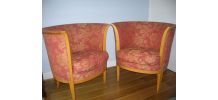 Paire de fauteuils anciens art déco