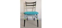 Paire de chaises vintages relookées