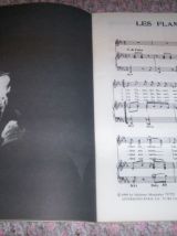 ancien album partitions musicales jacques Brel 