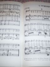 ancien album partitions musicales jacques Brel 