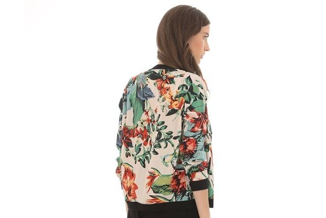 Bomber fleuri tropical