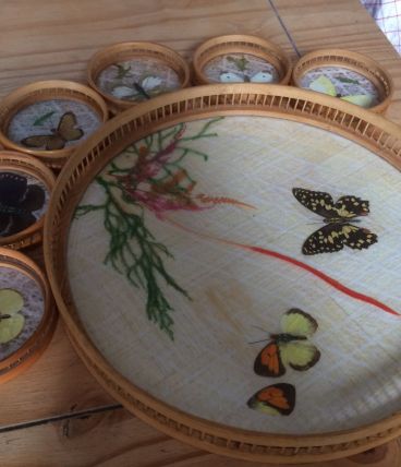 Ensemble plateau et sous verre 