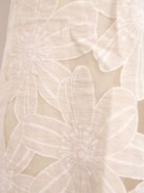Robe droite neuve fleur beige chic preppy