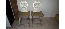 2 Chaises Empire relookées 