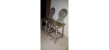 2 Chaises Empire relookées 