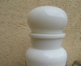 Pot d' apothicaire ,Bocal opaline , vintage