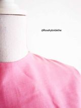 Robe babydoll mod Twiggy rose vintage 60's