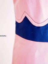 Robe babydoll mod Twiggy rose vintage 60's