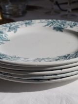 5 assiettes Terre de Fer, Moustiers
