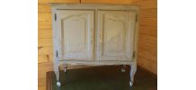 Meuble bar tele relooké couleur taupe style design