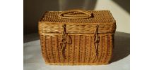 Valisette vintage en osier
