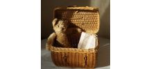 Valisette vintage en osier