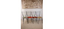 Lot de 4 chaises wax