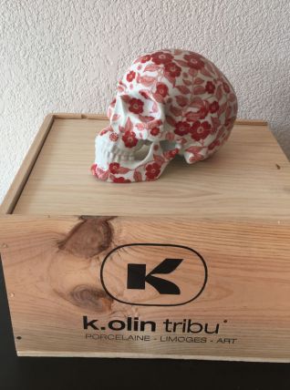 Cranes SKULL NOON porcelaine limoges