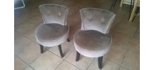 LOT DE 2 FAUTEUILS CRAPAUD MODERNES