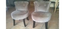LOT DE 2 FAUTEUILS CRAPAUD MODERNES