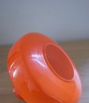 Suspension en opaline orange vintage