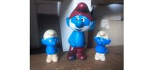 Jouets "pouet" schtroumpf - vintage